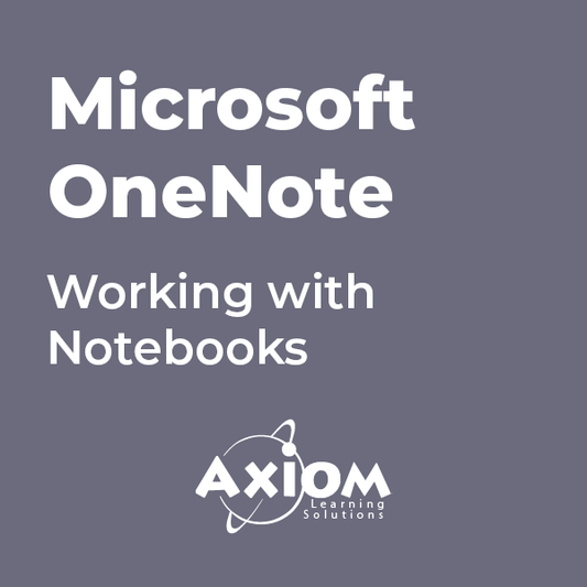 Microsoft OneNote - Working with Notebooks