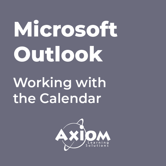 Microsoft Outlook - Working with the Calendar