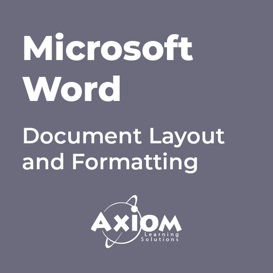 Microsoft Word - Document Layout and Formatting
