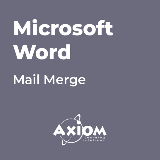 Microsoft Word - Mail Merge