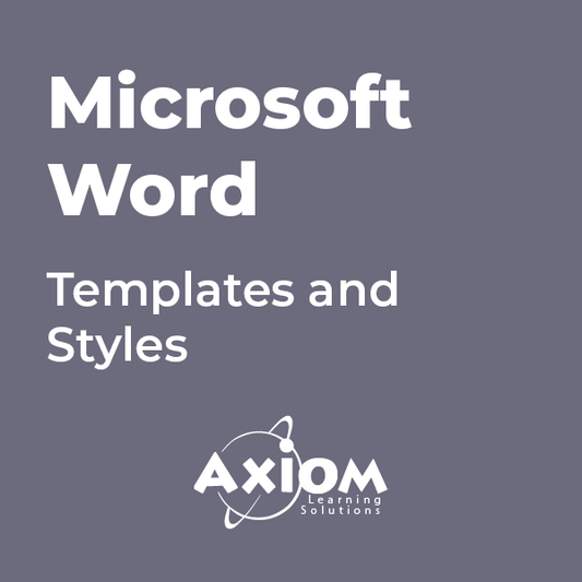 Microsoft Word - Templates and Styles